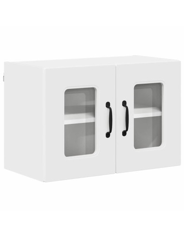 Pensile cucina 2 pcs Bianco 60 x 31 x 40 cm Legno multistrato
