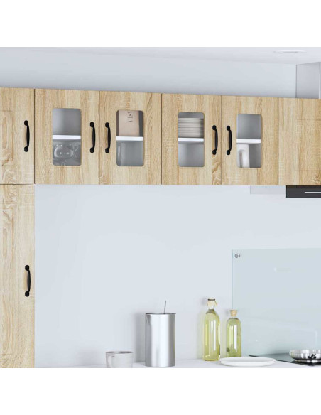 Pensile cucina con porta 2 pcs Rovere Sonoma 60 x 31 x 40 cm