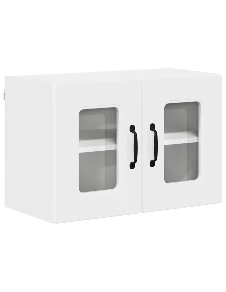 Pensile cucina con porta 2 pcs Bianco Lucido 60 x 31 x 40 cm