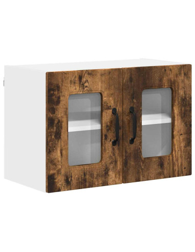 Pensile cucina con porta 2 pcs Rovere fumé 60 x 31 x 40 cm