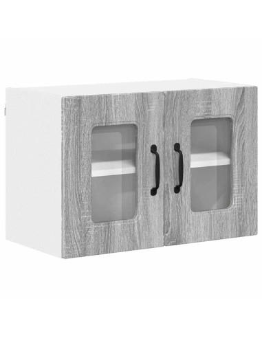 Pensile cucina con porta 2 pcs Grigio Sonoma 60 x 31 x 40 cm