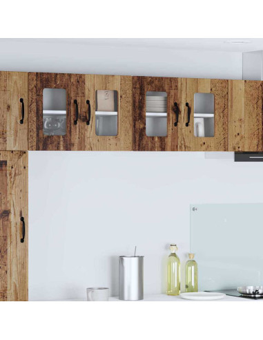 Pensile cucina con porta 2 pcs Legno vecchio 60 x 31 x 40 cm