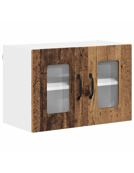 Pensile cucina con porta 2 pcs Legno vecchio 60 x 31 x 40 cm