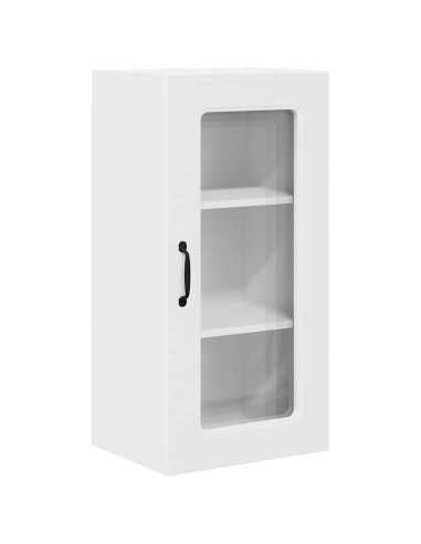 Pensile cucina 2 pcs Bianco 40 x 31 x 80 cm Legno multistrato