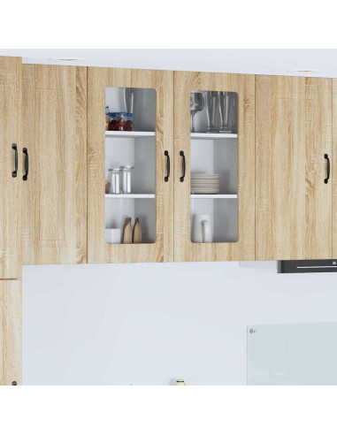 Pensile cucina con porta 2 pcs Rovere Sonoma 40 x 31 x 80 cm