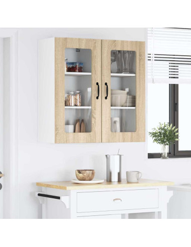 Pensile cucina con porta 2 pcs Rovere Sonoma 40 x 31 x 80 cm