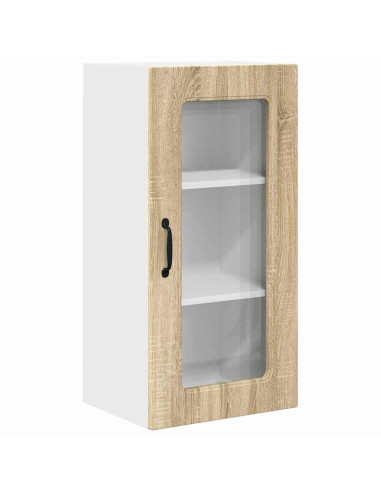 Pensile cucina con porta 2 pcs Rovere Sonoma 40 x 31 x 80 cm