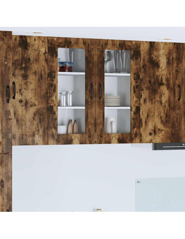 Pensile cucina Rovere fumé 40 x 31 x 80 cm Legno multistrato