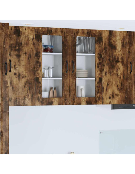 Pensile cucina Rovere fumé 40 x 31 x 80 cm Legno multistrato