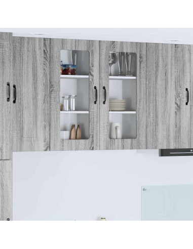 Pensile cucina Grigio Sonoma 40 x 31 x 80 cm Legno multistrato