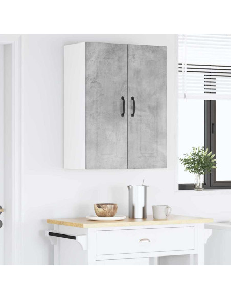 Pensile cucina Grigio cemento 30 x 31 x 80 cm Legno multistrato