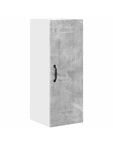 Pensile cucina con porta 2 pcs Grigio cemento 30 x 31 x 80 cm