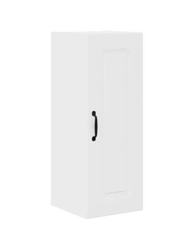 Pensile cucina con porta 2 pcs Bianco Lucido 30 x 31 x 80 cm