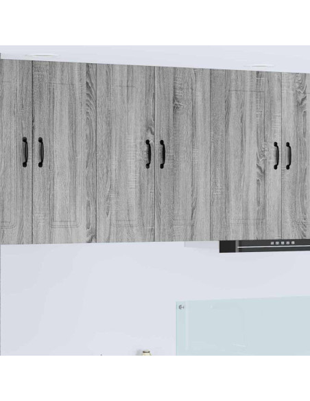 Pensile cucina con porta 2 pcs Grigio Sonoma 30 x 31 x 80 cm