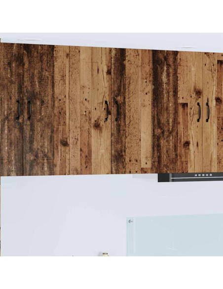 Pensile cucina con porta 2 pcs Legno vecchio 30 x 31 x 80 cm
