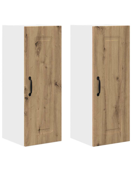 Pensile cucina 2 pcs Rovere artigianale 30 x 31 x 80 cm