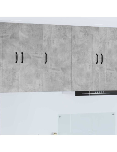 Pensile cucina Grigio cemento 40 x 31 x 80 cm Legno multistrato