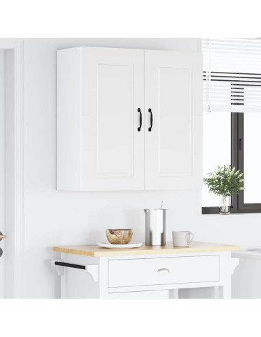 Pensile cucina Bianco Lucido 80 x 31 x 80 cm Legno multistrato