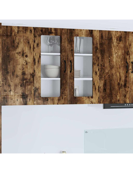 Pensile cucina Rovere fumé 80 x 31 x 80 cm Legno multistrato