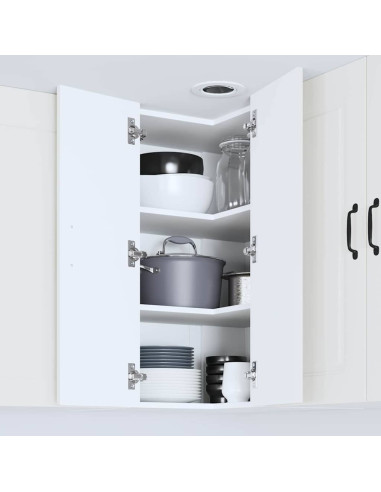 Pensile cucina Bianco 57 x 57 x 80 cm Legno multistrato