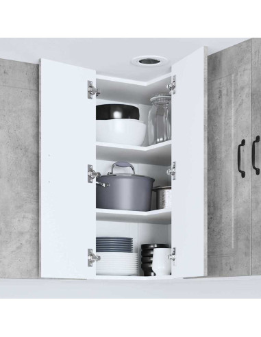 Pensile cucina Grigio cemento 57 x 57 x 80 cm Legno multistrato