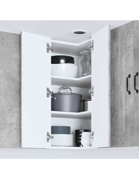 Pensile cucina Grigio cemento 57 x 57 x 80 cm Legno multistrato