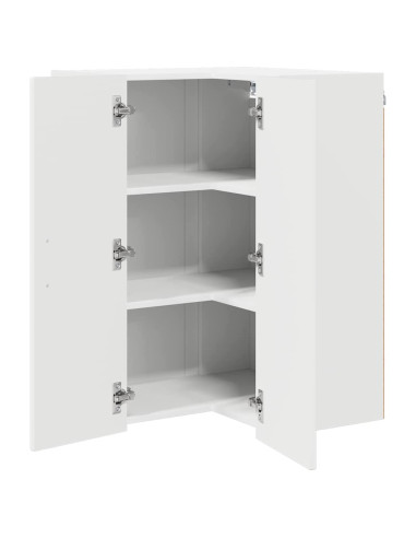 Pensile cucina Bianco Lucido 57 x 57 x 80 cm Legno multistrato