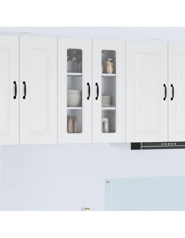 Pensile cucina Bianco Lucido 60 x 31 x 80 cm Legno multistrato