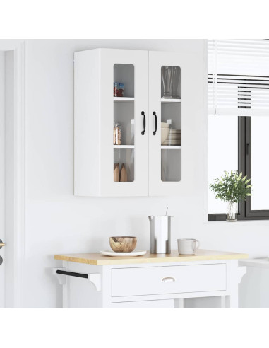 Pensile cucina Bianco Lucido 60 x 31 x 80 cm Legno multistrato