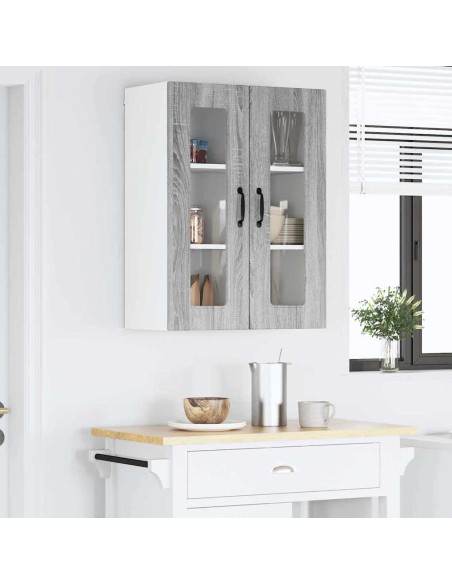 Pensile cucina Grigio Sonoma 60 x 31 x 80 cm Legno multistrato
