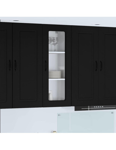 Pensile cucina Nero 40 x 31 x 100 cm Legno multistrato