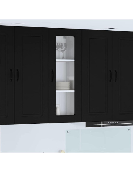 Pensile cucina Nero 40 x 31 x 100 cm Legno multistrato