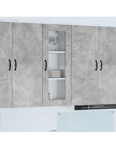 Pensile cucina con lo scaffale Grigio cemento 40 x 31 x 100 cm