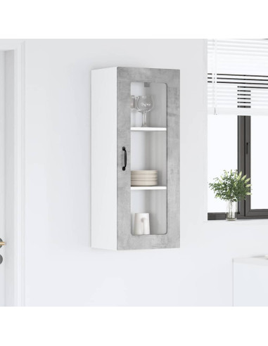 Pensile cucina con lo scaffale Grigio cemento 40 x 31 x 100 cm