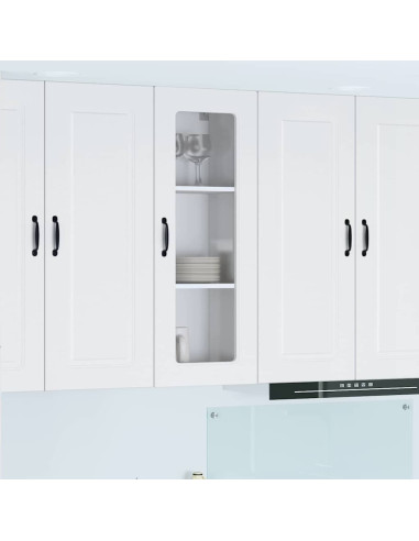 Pensile cucina Bianco Lucido 40 x 31 x 100 cm Legno multistrato