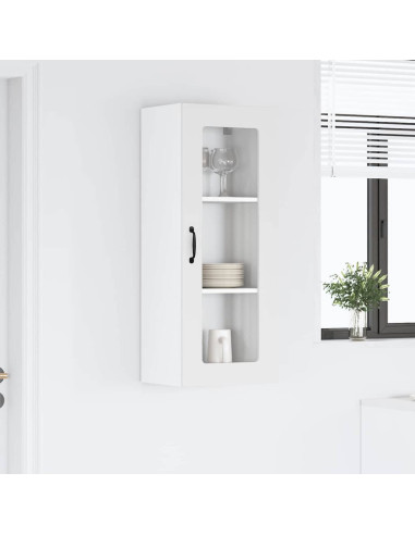 Pensile cucina Bianco Lucido 40 x 31 x 100 cm Legno multistrato