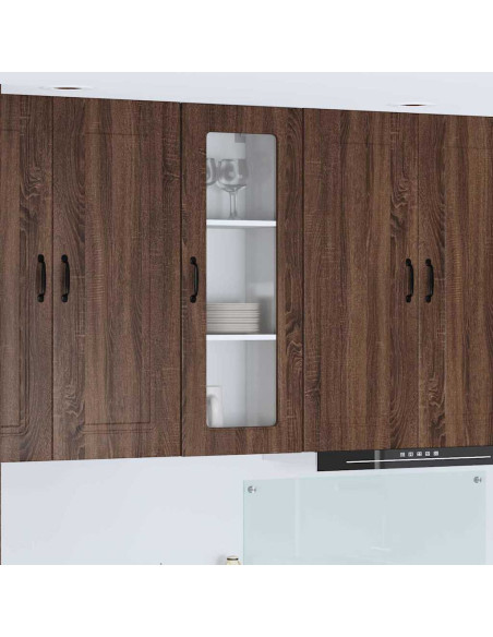 Pensile cucina con lo scaffale Rovere Marrone 40 x 31 x 100 cm