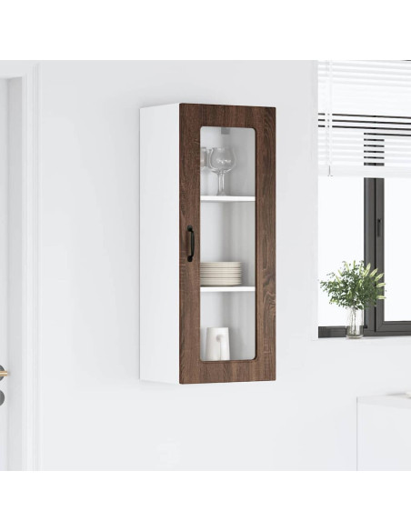 Pensile cucina con lo scaffale Rovere Marrone 40 x 31 x 100 cm