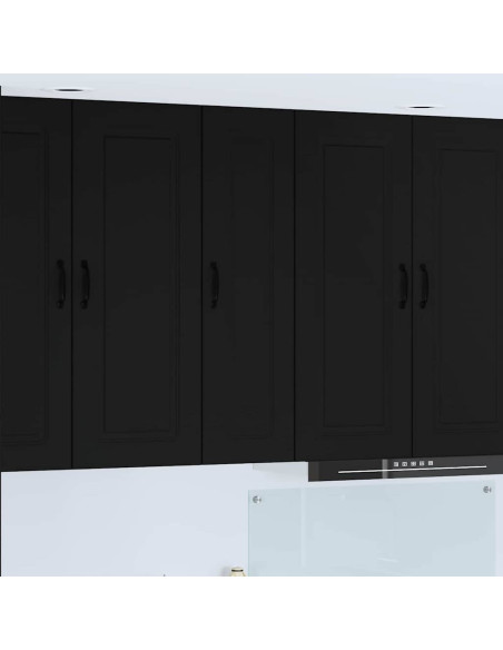 Pensile cucina Nero 30 x 31 x 100 cm Legno multistrato