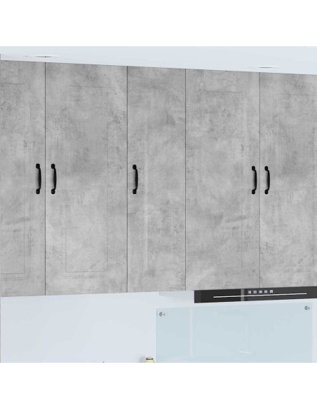 Pensile cucina con lo scaffale Grigio cemento 30 x 31 x 100 cm