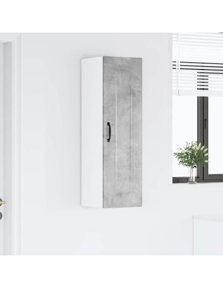 Pensile cucina con lo scaffale Grigio cemento 30 x 31 x 100 cm