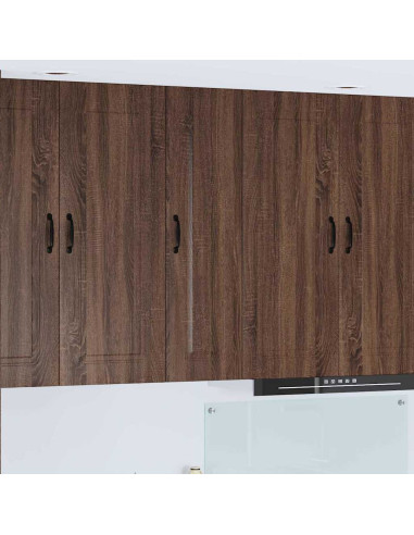 Pensile cucina con lo scaffale Rovere Marrone 30 x 31 x 100 cm