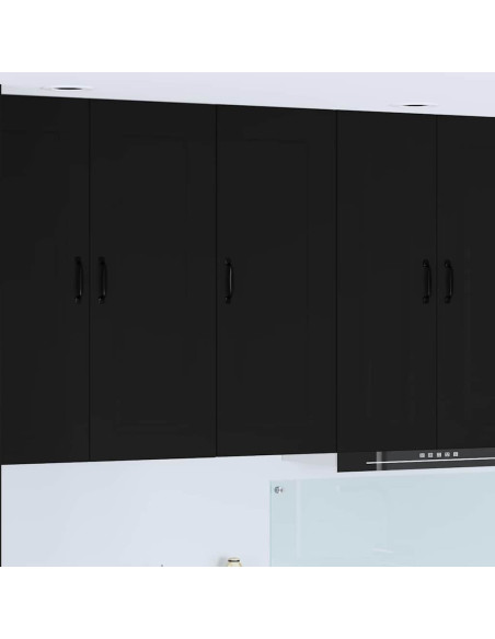 Pensile cucina Nero 40 x 31 x 100 cm Legno multistrato