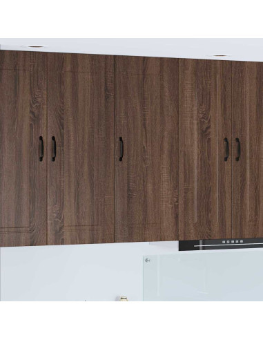 Pensile cucina con lo scaffale Rovere Marrone 40 x 31 x 100 cm