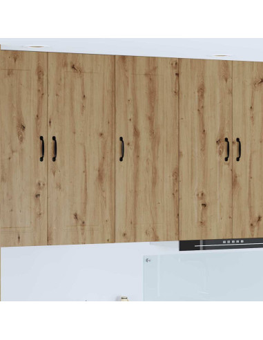 Pensile cucina con porta Rovere artigianale 40 x 31 x 100 cm