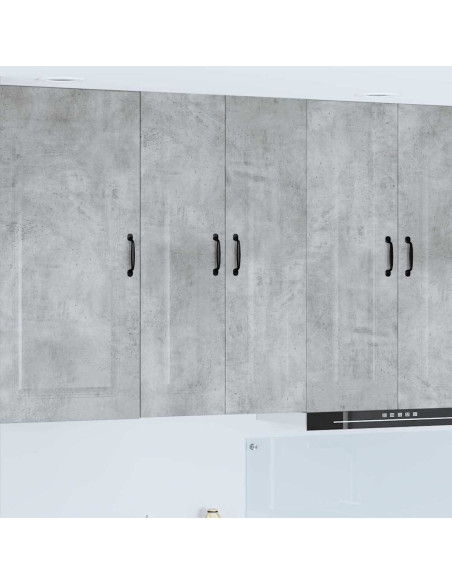 Pensile cucina con lo scaffale Grigio cemento 60 x 31 x 100 cm