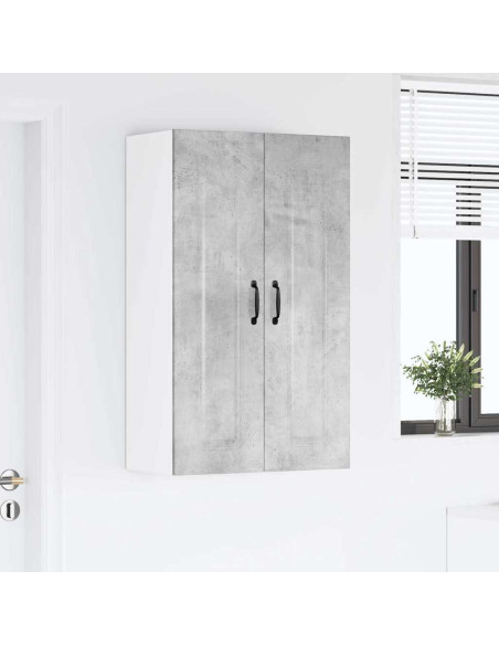 Pensile cucina con lo scaffale Grigio cemento 60 x 31 x 100 cm