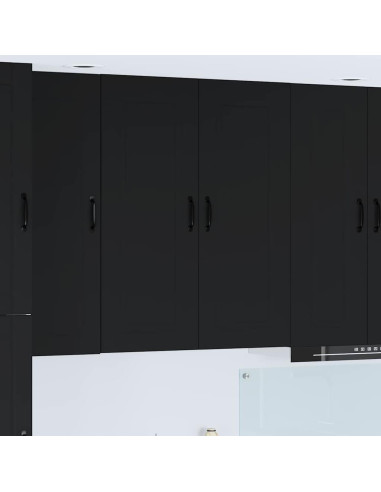 Pensile cucina Nero 80 x 31 x 100 cm Legno multistrato