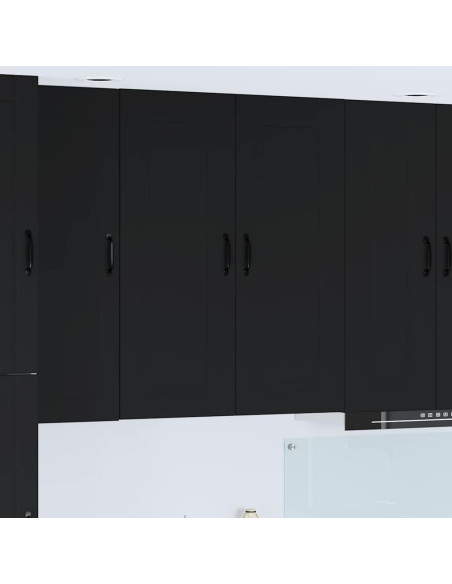 Pensile cucina Nero 80 x 31 x 100 cm Legno multistrato