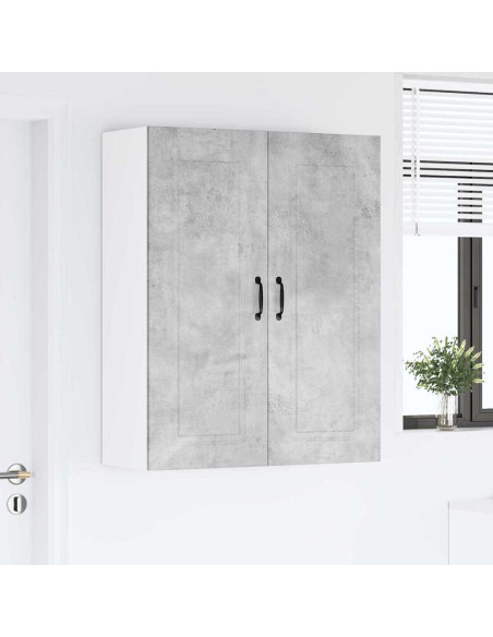 Pensile cucina con lo scaffale Grigio cemento 80 x 31 x 100 cm